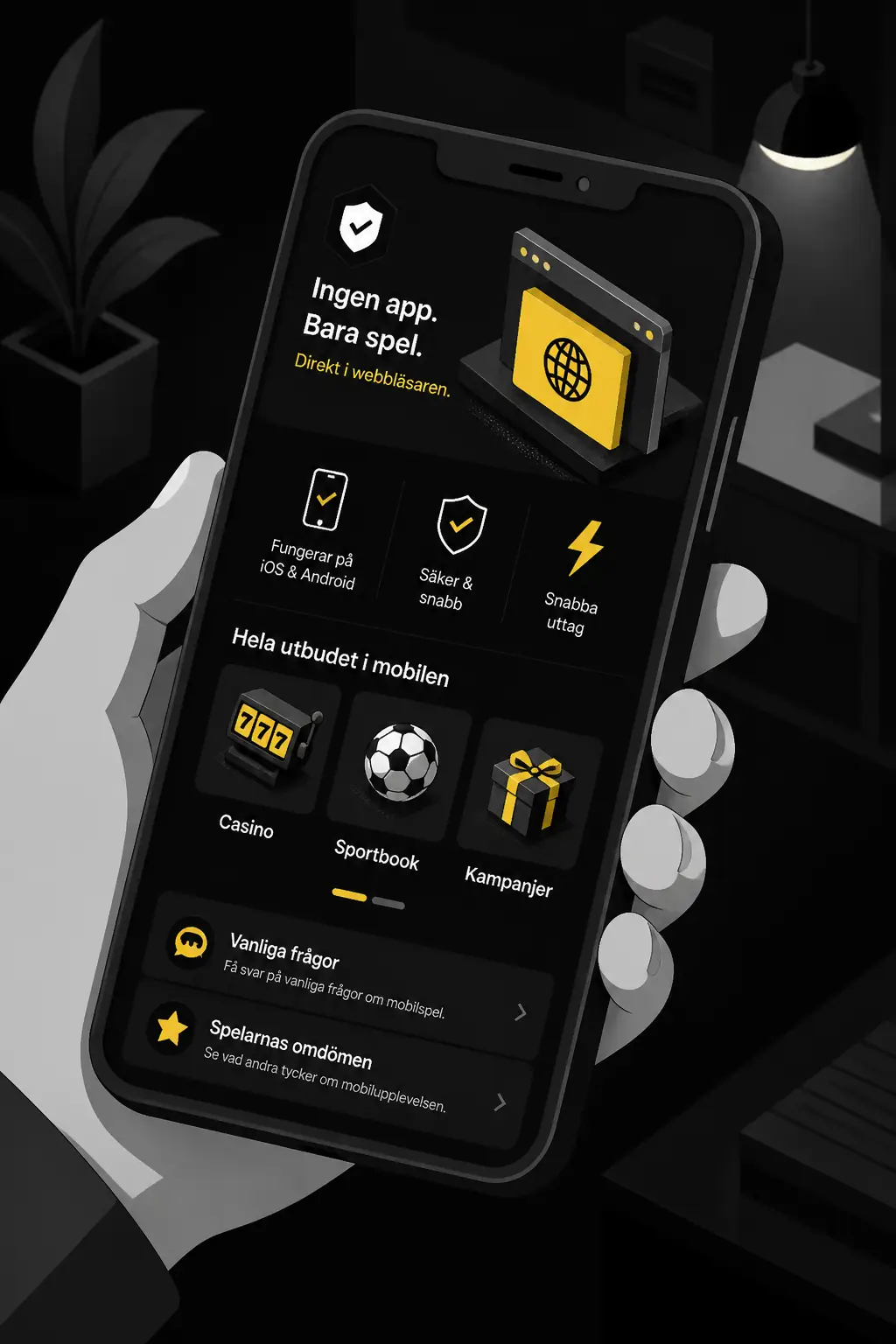 Instant Casino app – mobilcasino direkt i webbläsaren visual guide for Instant Casino